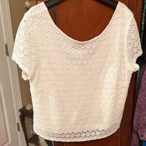 Lilly Pulitzer White Eyelet Blouse